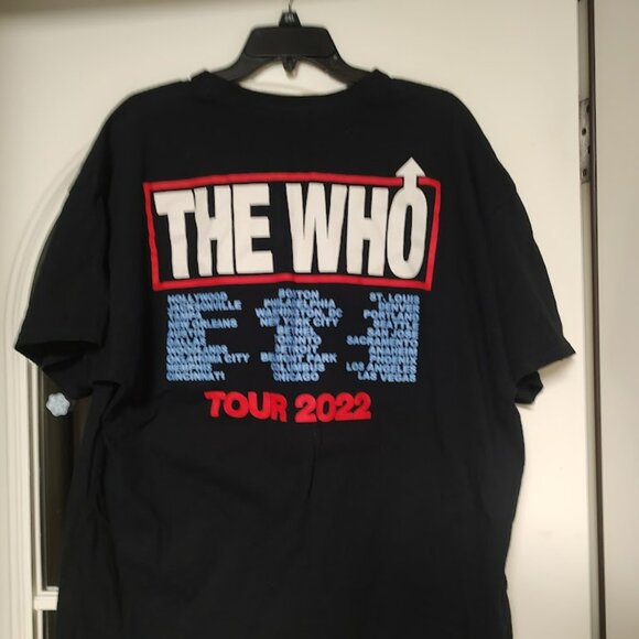The Who Black Tour 2022 Concert Shirt Size Adult XXL - Picture 2 of 2